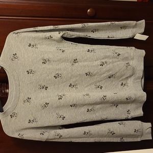 Mickey Mouse Print Sweatshirt